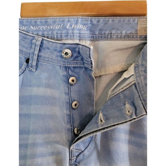 Men's Diesel Jeans Darron 32Wx30L Regular Slim Tapered Light Wash - Picture 4 of 14